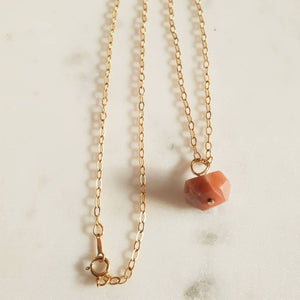 Sunstone Gold Chain Neckalce